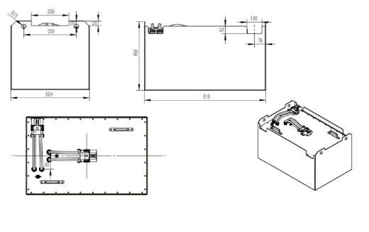 Picture of Electric Forklift 48V 300Ah Lithium Battery