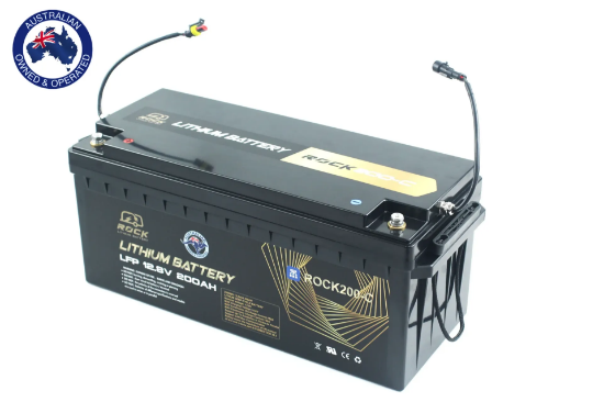 Picture of Rock 12V 200Ah Lithium Battery with communication support 6 in series and 6 in parallel